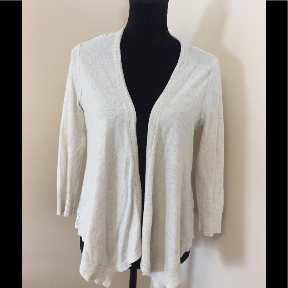 American Eagle lace backed shrug.
